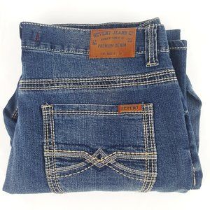 Seven7 Mens Blue Jeans 36 x 30 Straight Dark k18